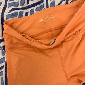 Outdoor voices orange leggings worn once size M